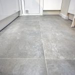 suelo gris cocina
