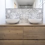 mueble madera baño