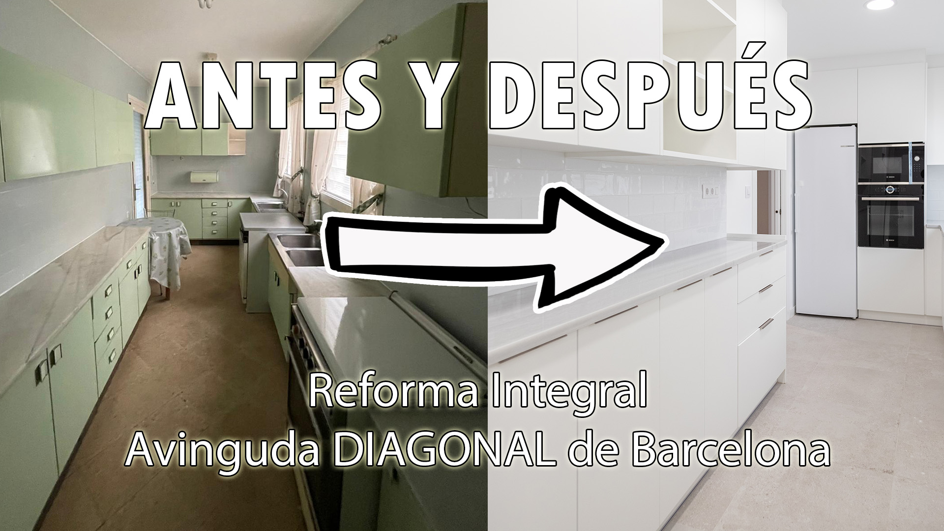 Reforma Integral antes y después: Avinguda Diagonal