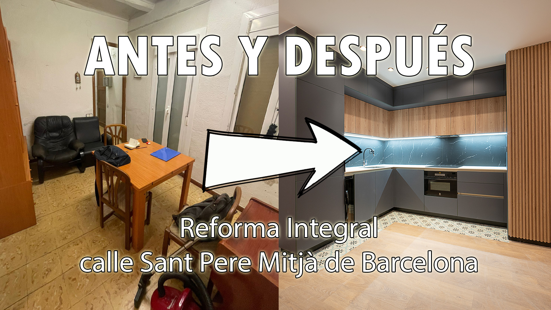 Antes y después: reforma integral en calle Sant Pere Mitjà