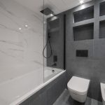 azulejo gris baño
