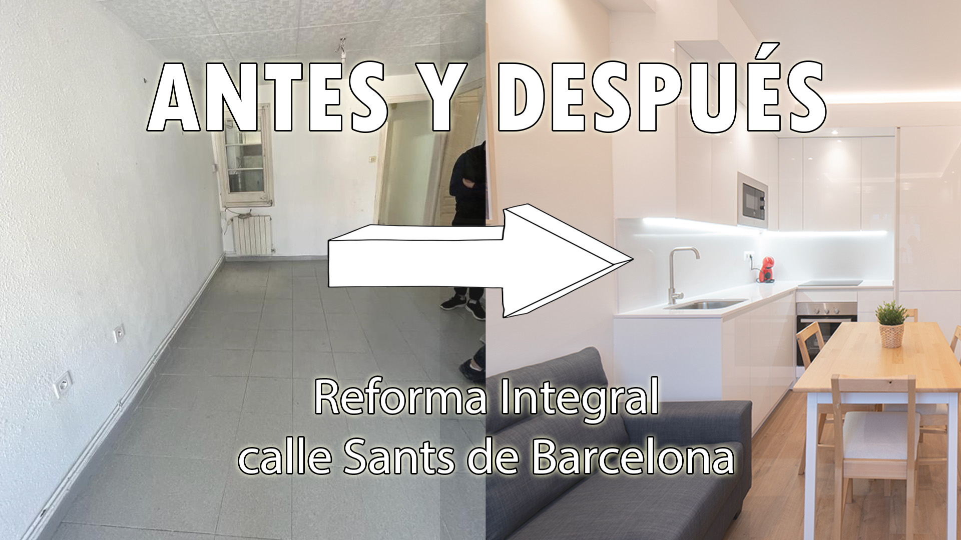 Antes y después: reforma integral de piso en Sants