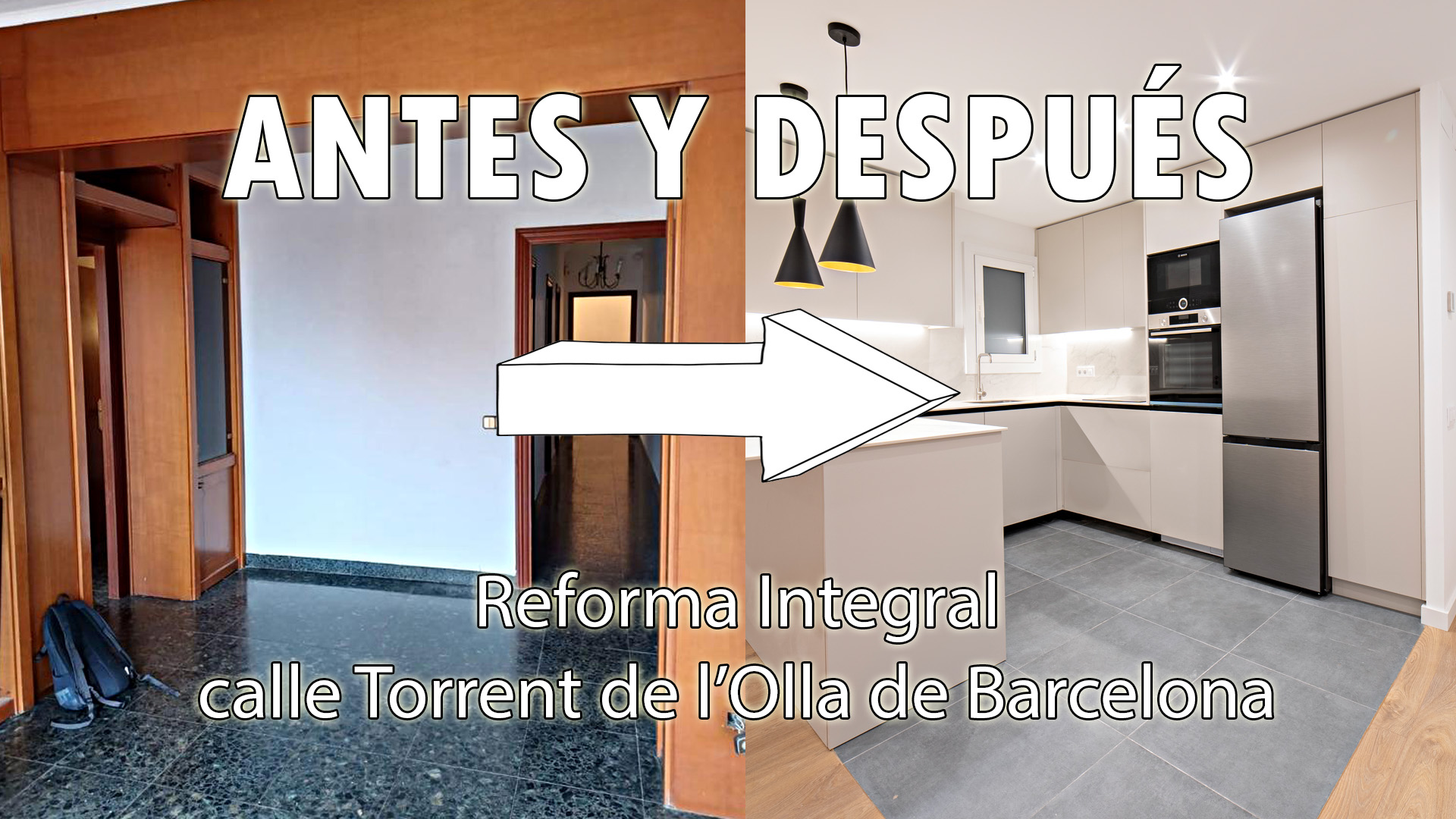 Antes y después de una reforma en Barcelona