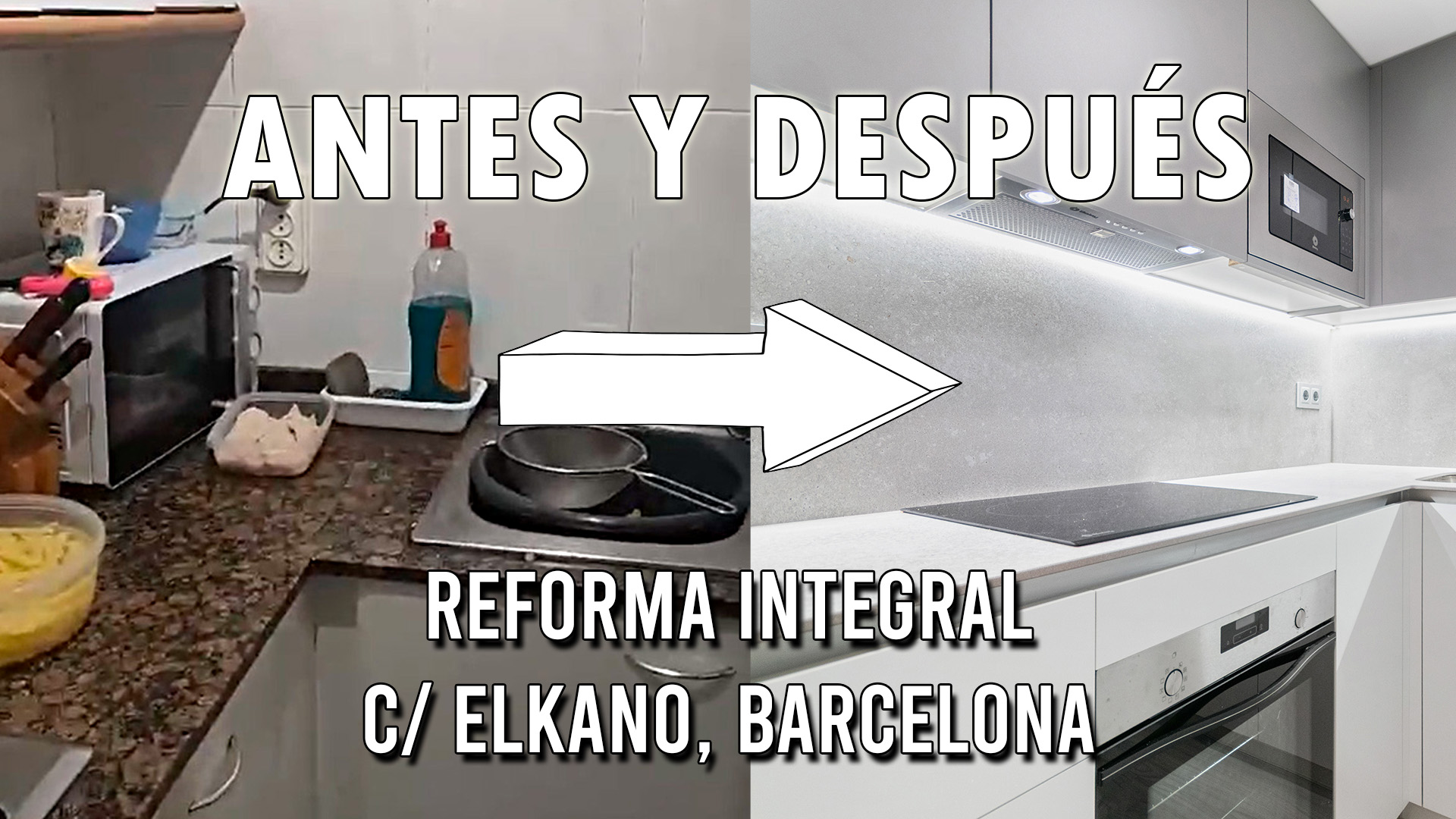 Antes y después: Reforma de piso en Barcelona