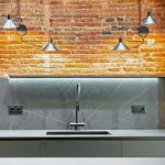 ladrillo visto cocina