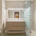 mueble baño marron