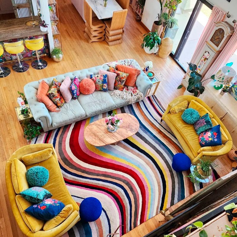 interiorismo colores vivos