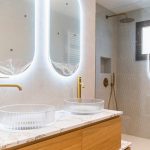 lavabo cristal doble