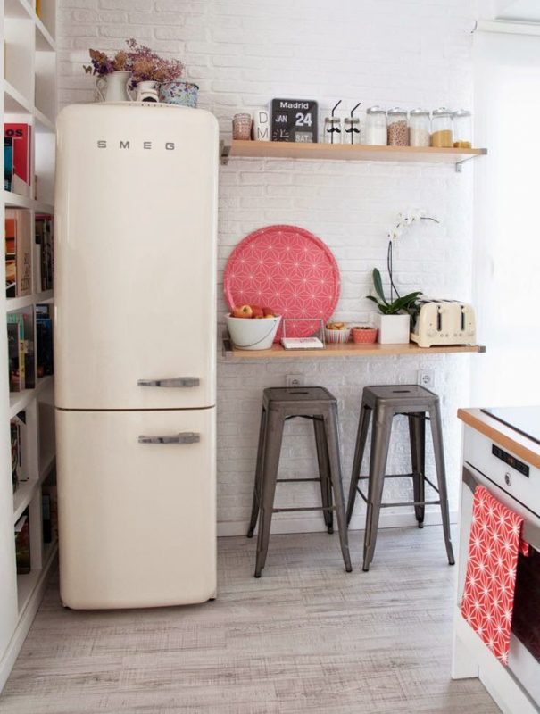 nevera combi retro