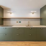 cocina verde moderna