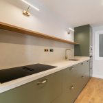 cocina moderna verde