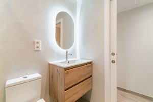 mueble baño madera